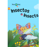 Tarjetas para colorear insectos, en español e inglés