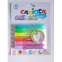 Glitter Glue Fluor Carioca...